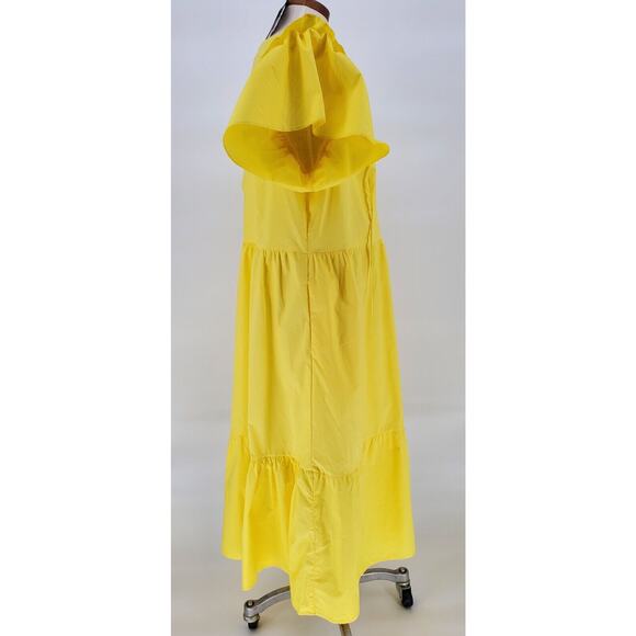 Who What Wear Women's Size XXLarge Short Sleeve Golden Kiwi Midi Dress New - Picture 2 of 4